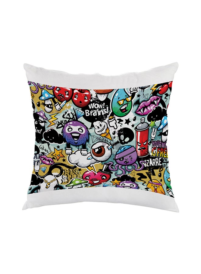 Decalac Decorative Square Shaped Throw Pillow Multicolour 40 x 40cm