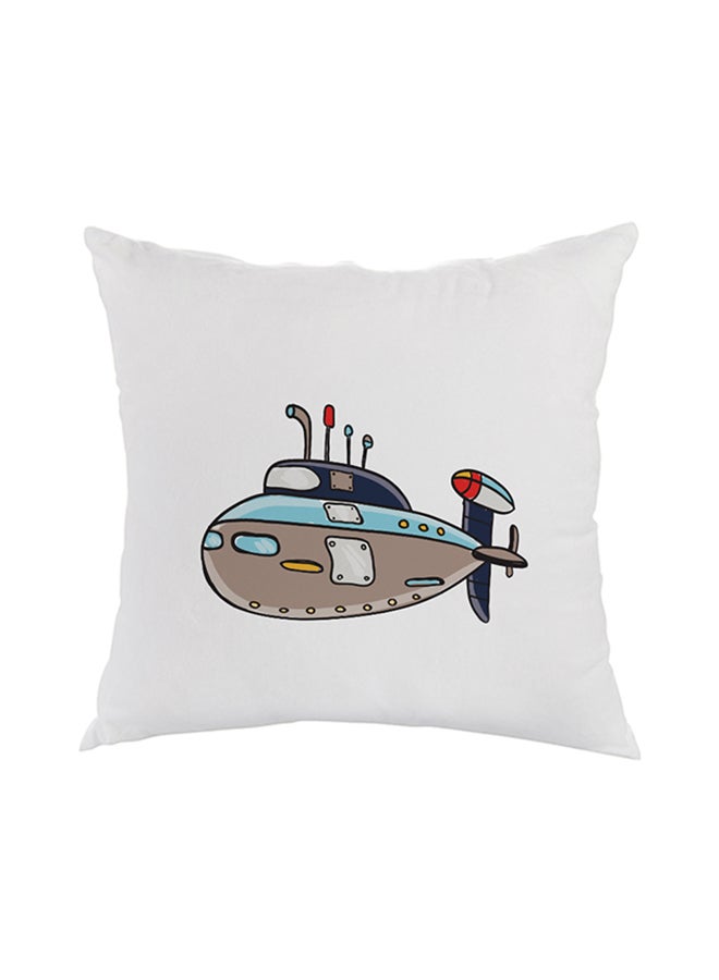 Decalac Decorative Square Shaped Throw Pillow White 40 x 40cm