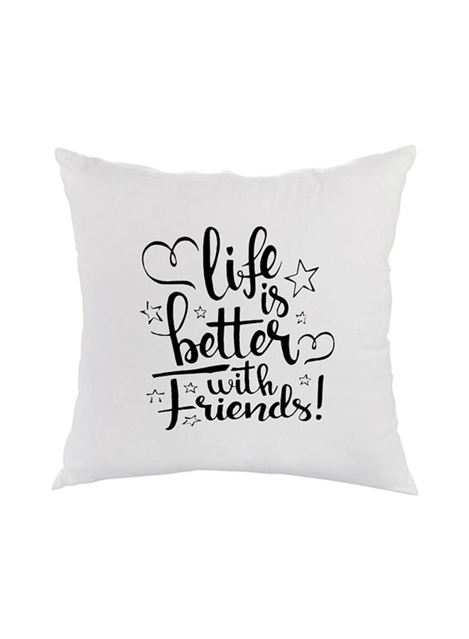 ديكالاك وسادة نوم للزينة مربعة الشكل أبيض 40 x 40سم