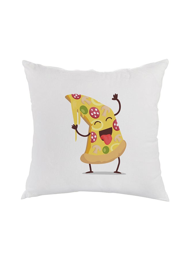 Decorative Square Shaped Throw Pillow White 40 x 40cm