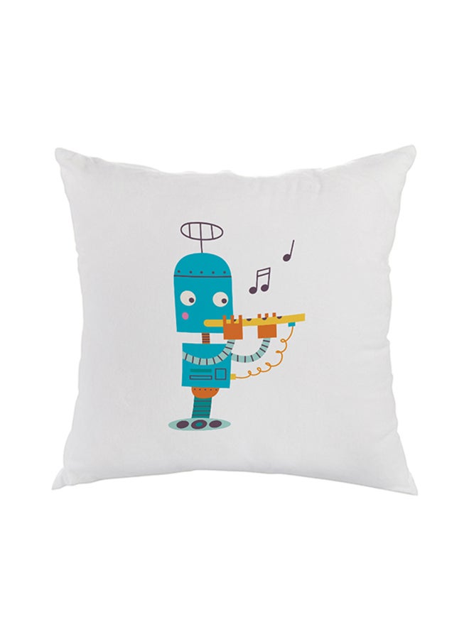 Decalac Decorative Square Shaped Throw Pillow White 40 x 40cm