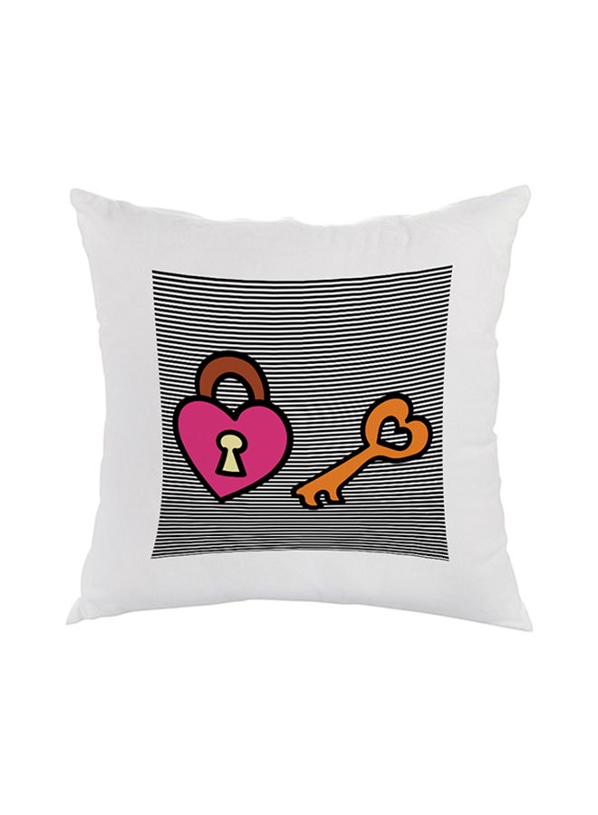 ديكالاك وسادة نوم للزينة مربعة الشكل أبيض 40 x 40سم