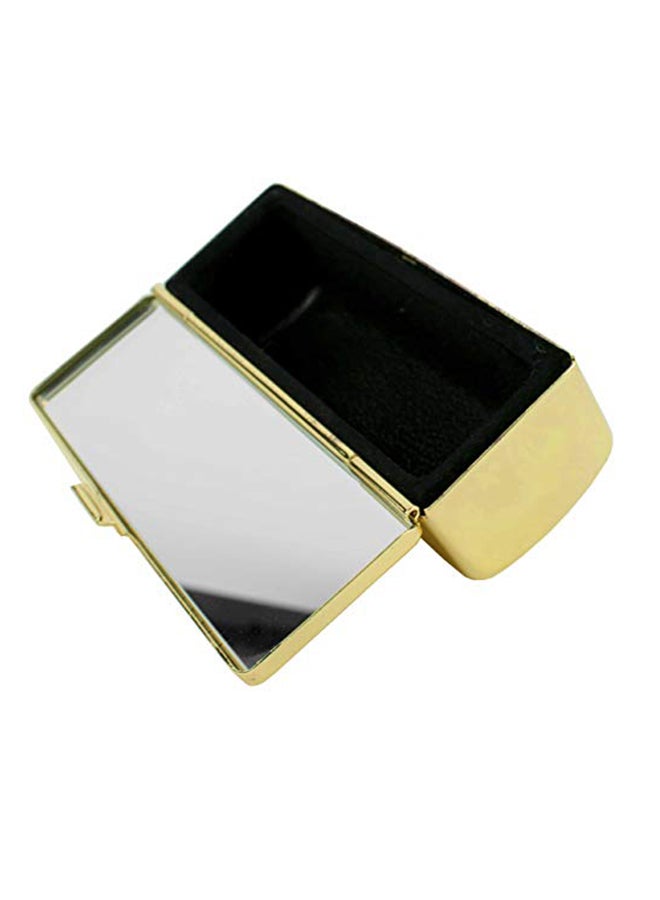 ستيفاني إمبورتس علبة أحمر شفاه مناسبة للسفر مزوَّدة بمرآة ذهبي - Image 2