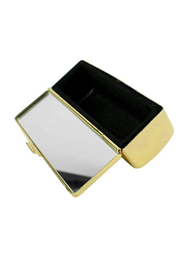 ستيفاني إمبورتس علبة أحمر شفاه مناسبة للسفر مزوَّدة بمرآة ذهبي - Image 2