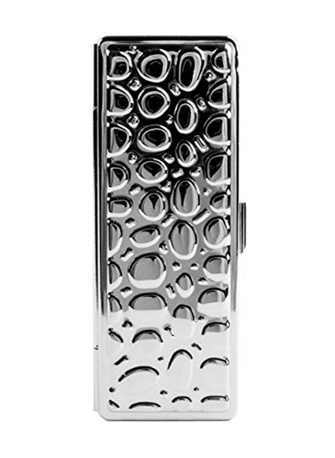 ستيفاني إمبورتس علبة أحمر شفاه مناسبة للسفر مزوَّدة بمرآة فضي - Image 1