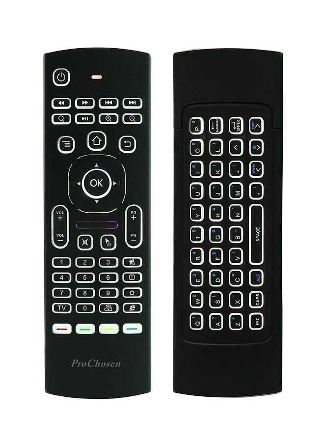 TV4Arab - MX3 Air Mouse Backlight Wireless Remote Control Keyboard Black - Image 1