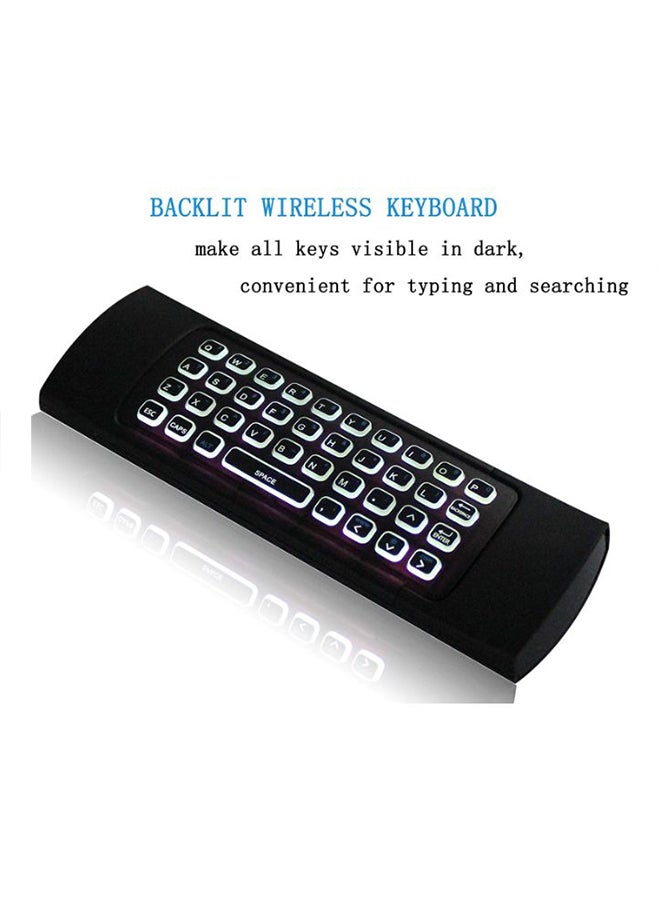 TV4Arab - MX3 Air Mouse Backlight Wireless Remote Control Keyboard Black - Image 1