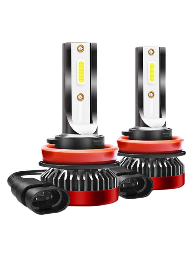 Generic Pair Of LED Headlight Fog Lamp For H7 Car 