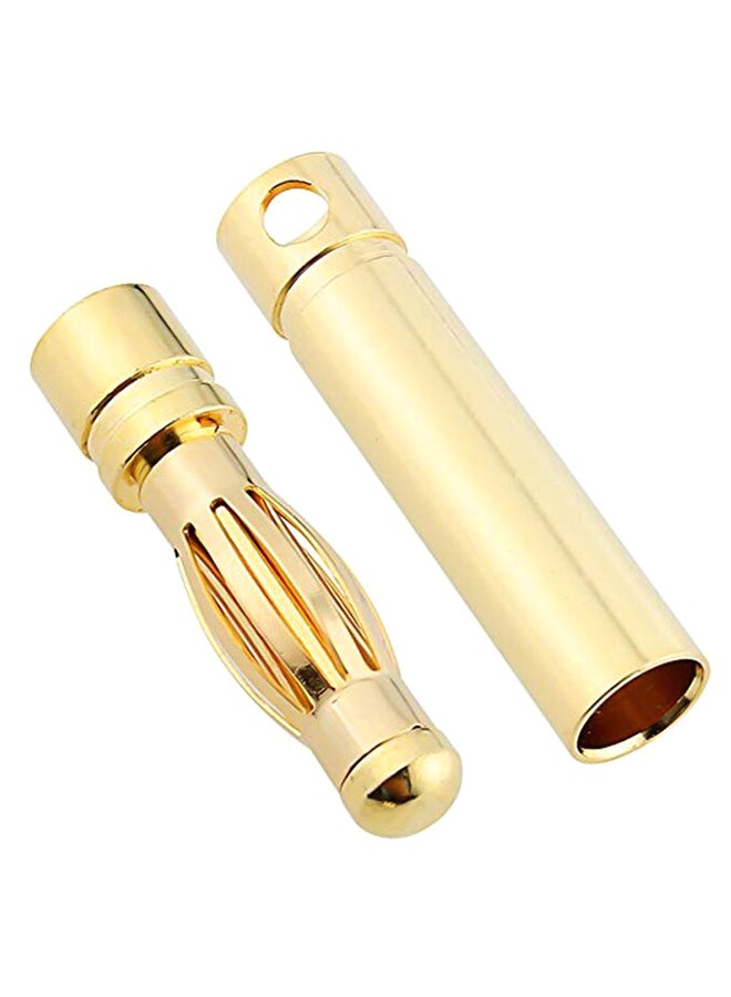 GoolRC Pair Of 10 Bullet Banana Plug Connectors  - Image 1