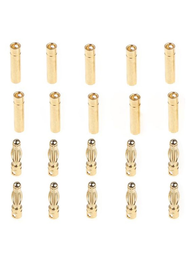 GoolRC Pair Of 10 Bullet Banana Plug Connectors  - Image 2