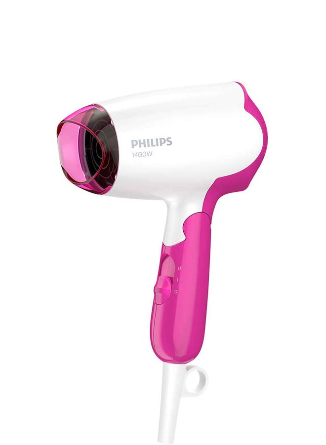 Philips Drycare Essential Hair Dryer BHD003/03 Pink/White  - Image 1