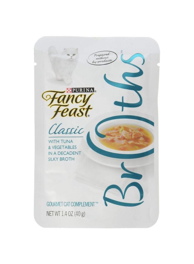 بورينا طعام للقطط فانسي فيست دجاج وخضراوات في مرق أبيض 40جرام