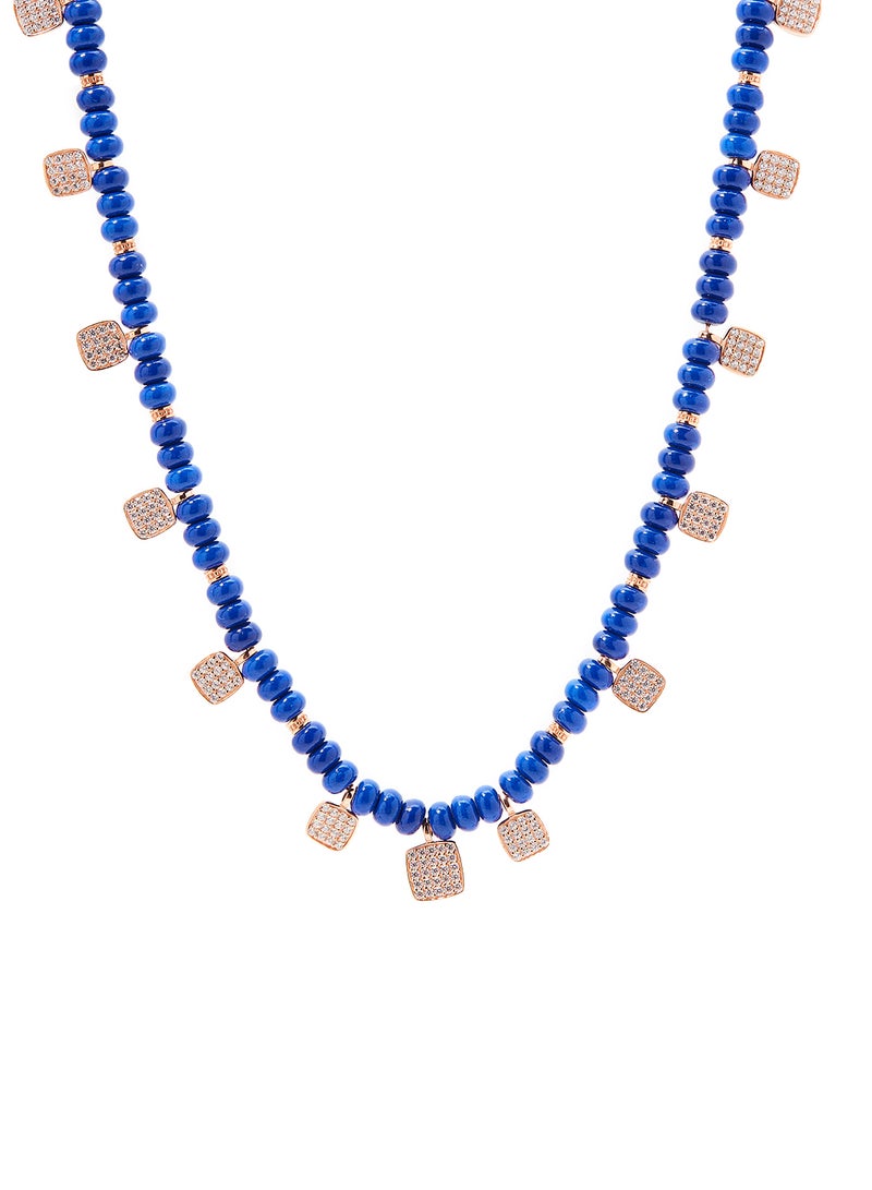 By Sophie 18 Karat Gold Plated Beaded Necklace - Image 1