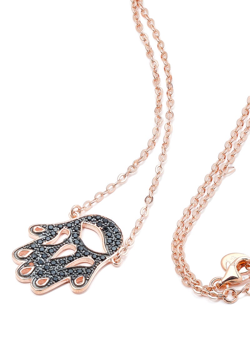 By Sophie Hamsa Pendant Necklace - Image 2