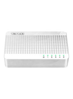 Tenda S105 5 Port Gigabit Ethernet Desktop Switch White/Black  - Image 1