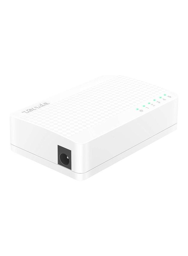 Tenda S105 5 Port Gigabit Ethernet Desktop Switch White/Black  - Image 4