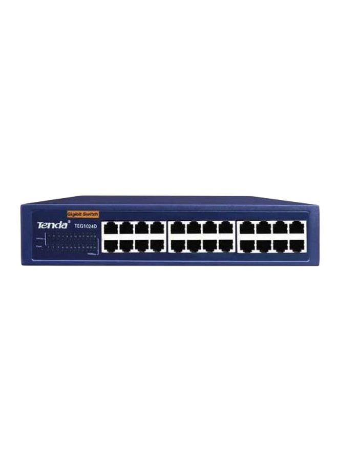 TEG1024D 24 Port Gigabit Unmanaged Ethernet Switch Blue/Silver - v1570701377/N30692805A_1