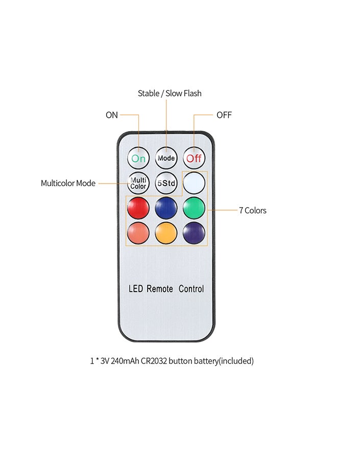 6-Piece Rechargeable LED Tealight Candles With Charging Base White 18.8x10x12.7centimeter - Image 3
