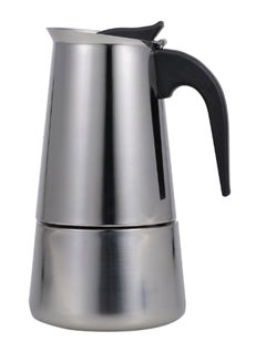 Generic 6 Cup Espresso Coffee Maker Moka Pot Silver/Black  - Image 1