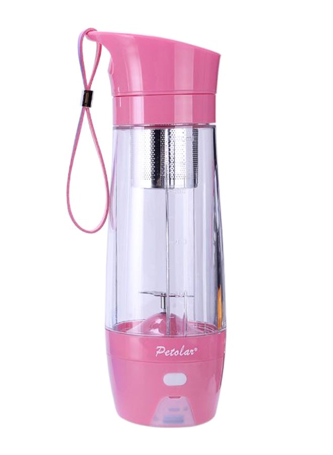 عصارة صغيرة قابلة لإعادة الشحن بمنفذ USB 430.0 ml H25631P وردي/شفاف/أسود