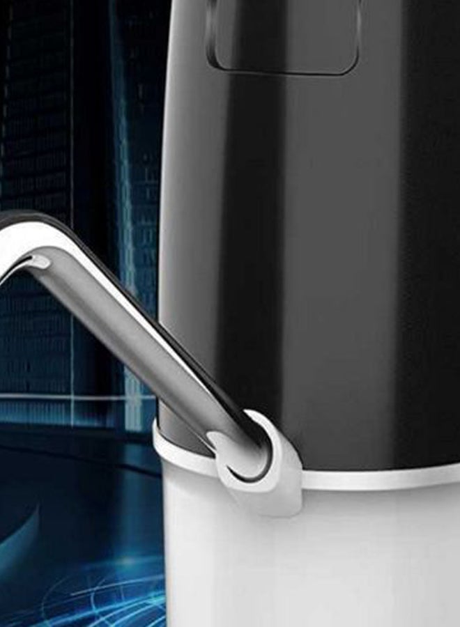 مضخّة موزّع ماء كهربائي أتوماتيكية قابلة للحمل مزودة بمنفذ USB للشحن السريع بتصميم عصري ملائم لمطبخ المنزل H27240WB أبيض\فضي\أسود - Image 2