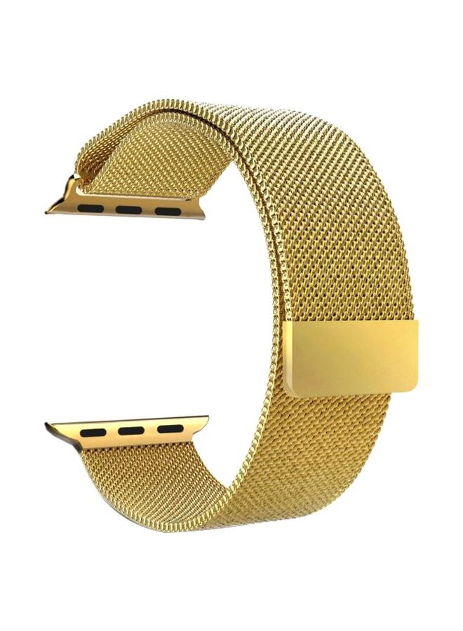 Replacement Band For Apple Watch Series 42/44 mm Gold - Image 1