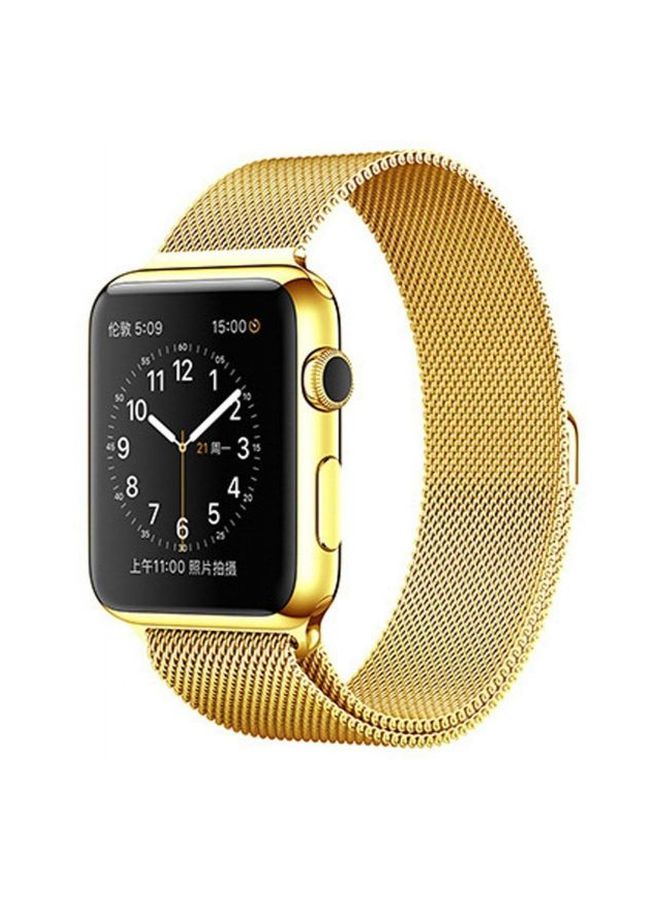 Replacement Band For Apple Watch Series 42/44 mm Gold - Image 2