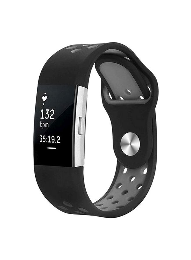 Replacement Band For Fitbit Charge 2 Fitness Tracker Black 