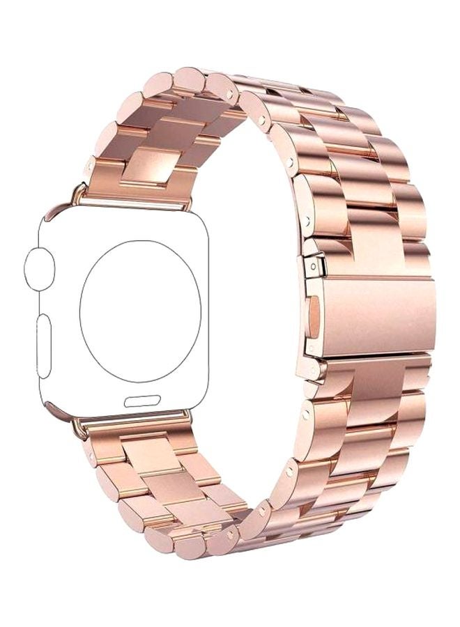 Stainless Steel Replacement Band For Apple Watch 38-40mm Rose Gold