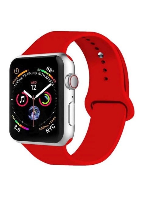 Replacement Strap For Apple Watch Nike+ Series 1/2/3/4 Red