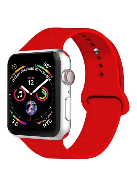 Replacement Band For Apple Watch Nike+ Series 1/2/3/4 Red