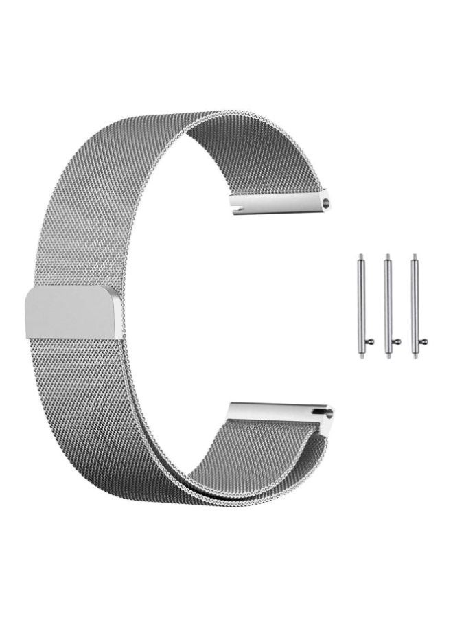 Replacement Band For Samsung Galaxy/Gear S3 Frontier/Classic 46/22mm Silver