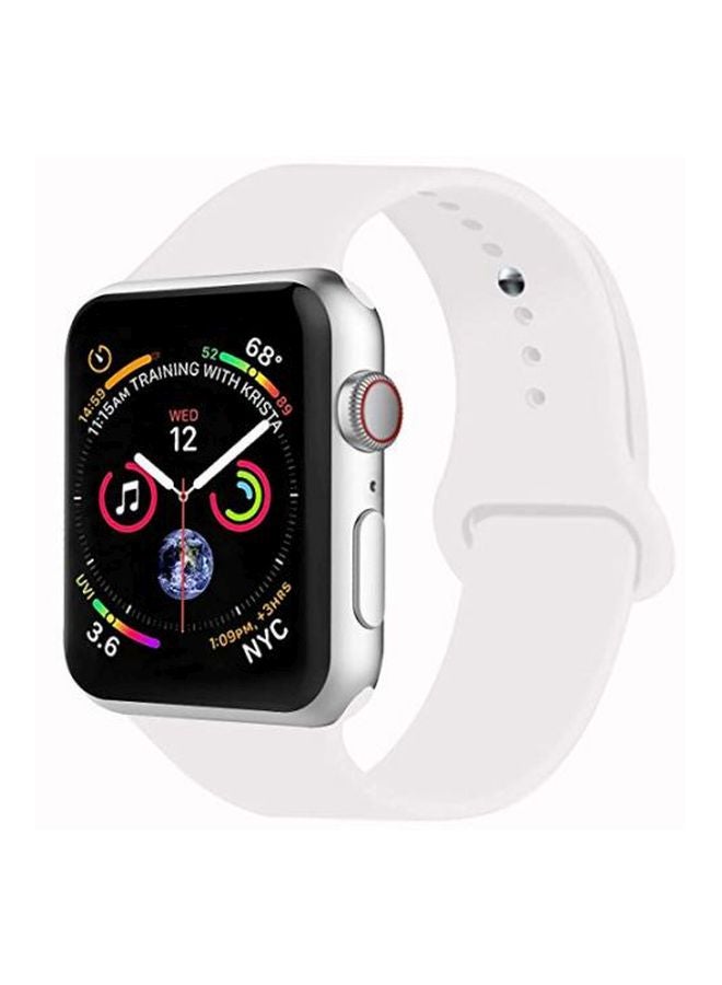 Replacement Band For Apple Watch 4/3/2/1 Series White - Image 2