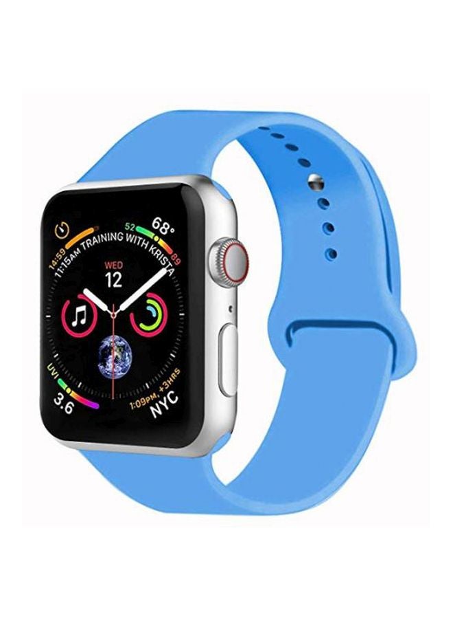 سوار معصم بديل لساعة أبل من السلسلة 1/2/3/4 أزرق - Image 2