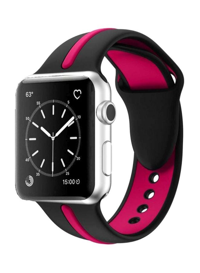 Replacement Band For Apple Watch Black/Pink