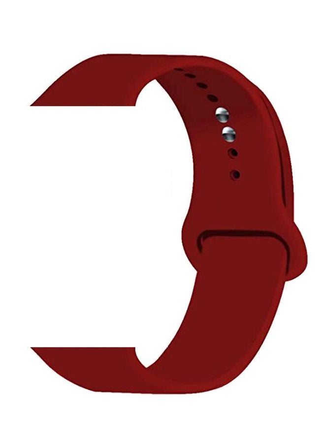 Generic - Replacement Band For Apple Watch 4/3/2/1 Series Maroon - Image 1