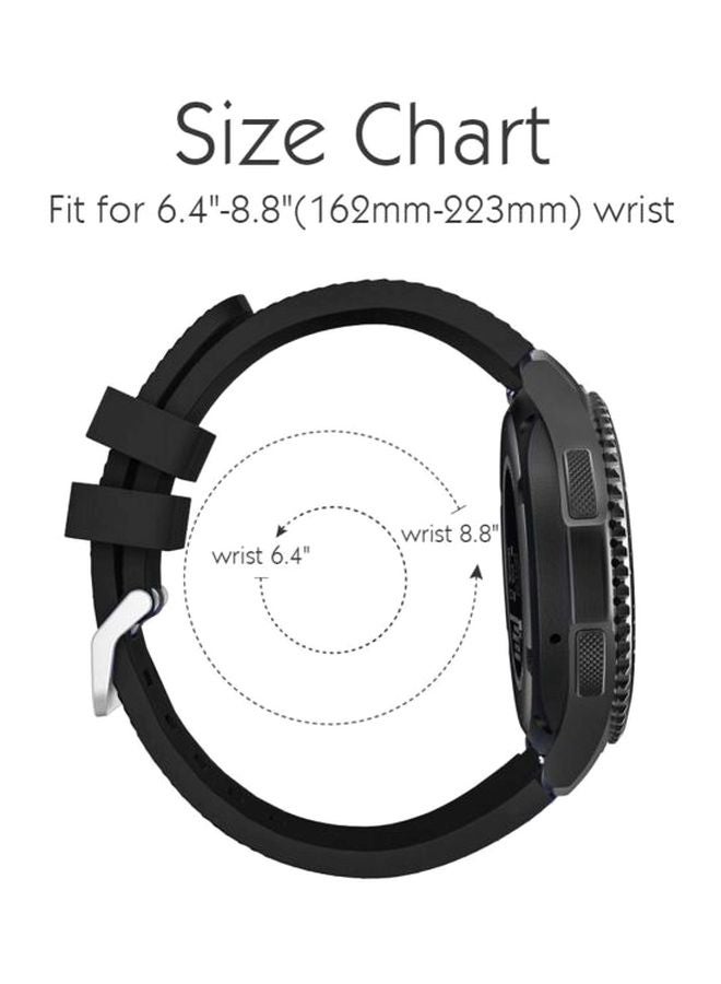 Replacement Strap For Samsung Gear S3 Frontier Black - Image 2