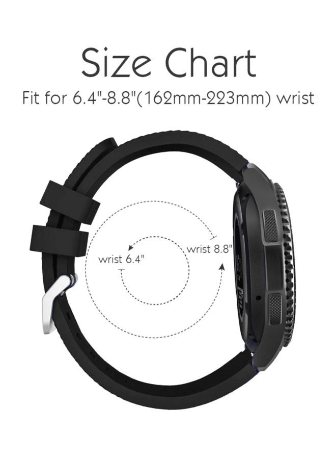 Replacement Watch Band For Samsung Gear S3 Frontier/Classic Black - Image 2