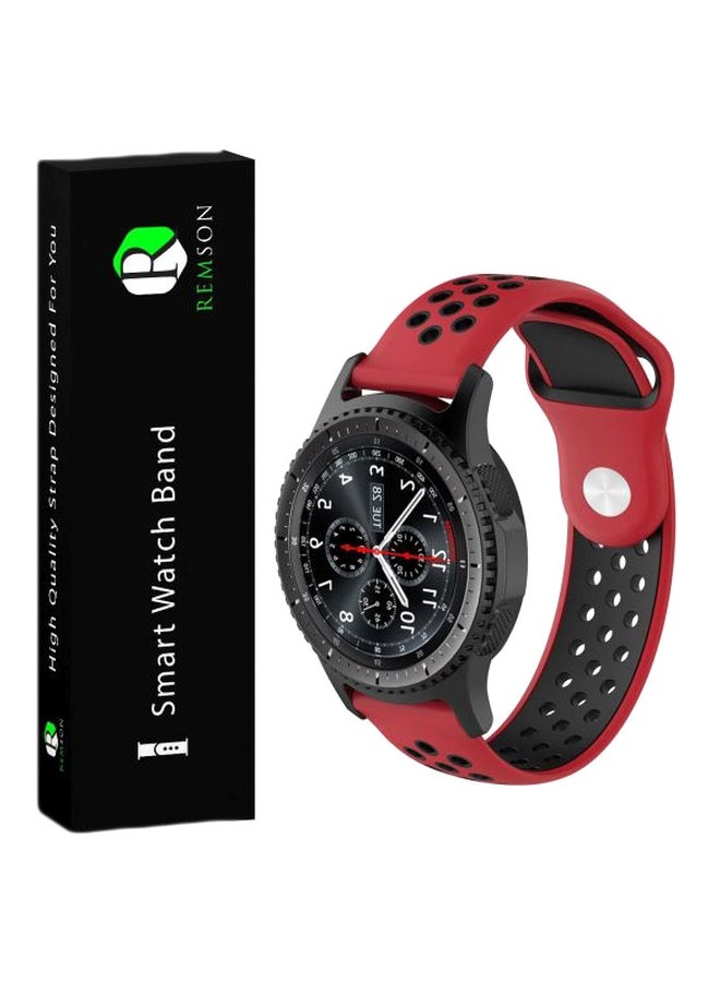 Remson Waterproof Band For Huawei GT Remson Watch Red/Black