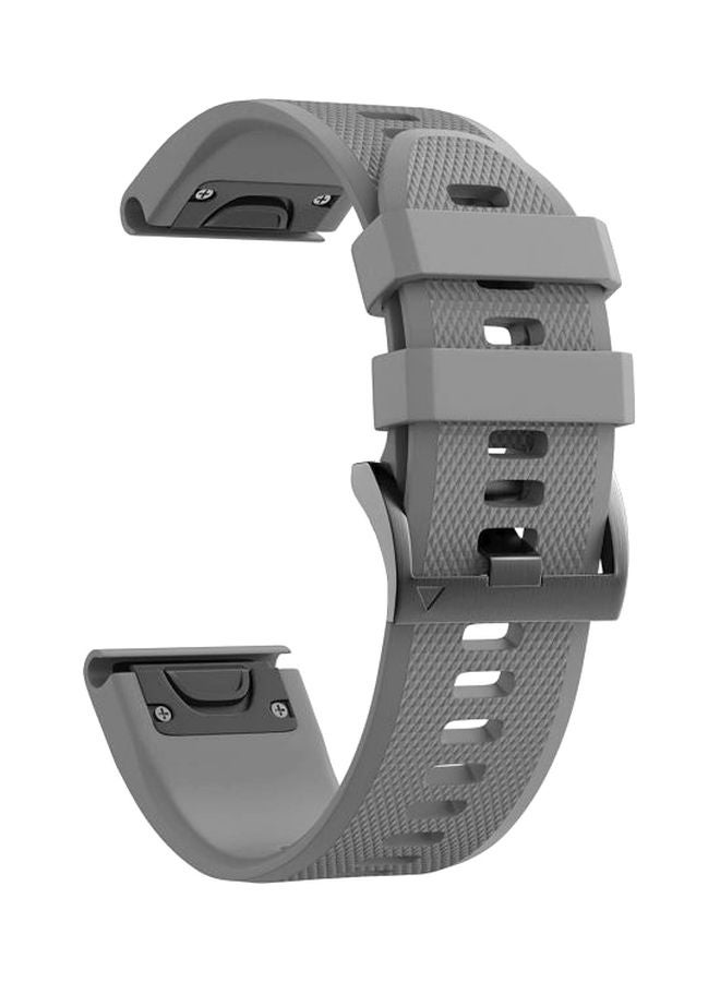 سوار بديل لساعة جارمين فينكس 5S بلس/ 5S بلس سافير رمادي