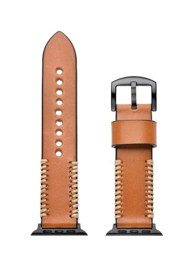 Generic - Replacement Band For Apple Watch Series 4/5 Brown - Image 1