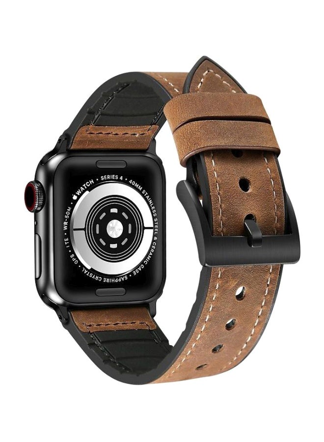 Replacement Band For Apple Watch Series 1/2/3 42/44mm Brown 
