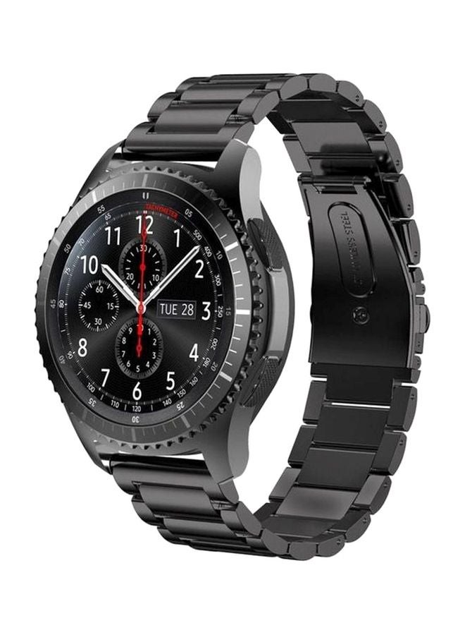 سوار بديل لساعة سامسونج جير S3 كلاسيك/ وفرونتير أسود