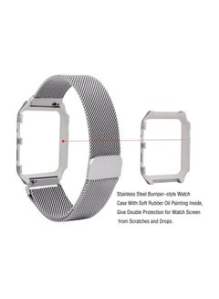 ISank Stainless Steel Band And Frame For Apple Watch 42mm Silver  - Image 2