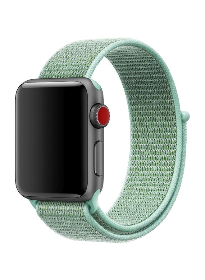 سوار بديل للساعة الذكية أبل سيريس 5/4 اخضر فاتح