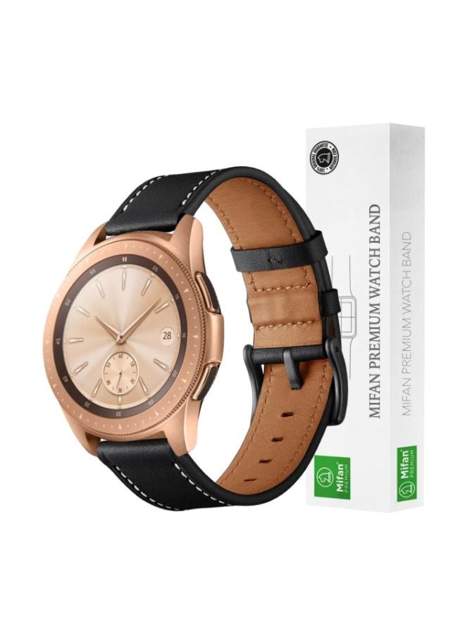 ميفان سوار بديل لساعة سامسونج 2018 جالاكسي مقاس 42 مم أسود