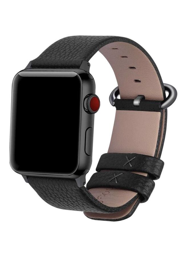 فولموزا سوار بديل لساعة أبل مقاس 42/ 44 مم أسود