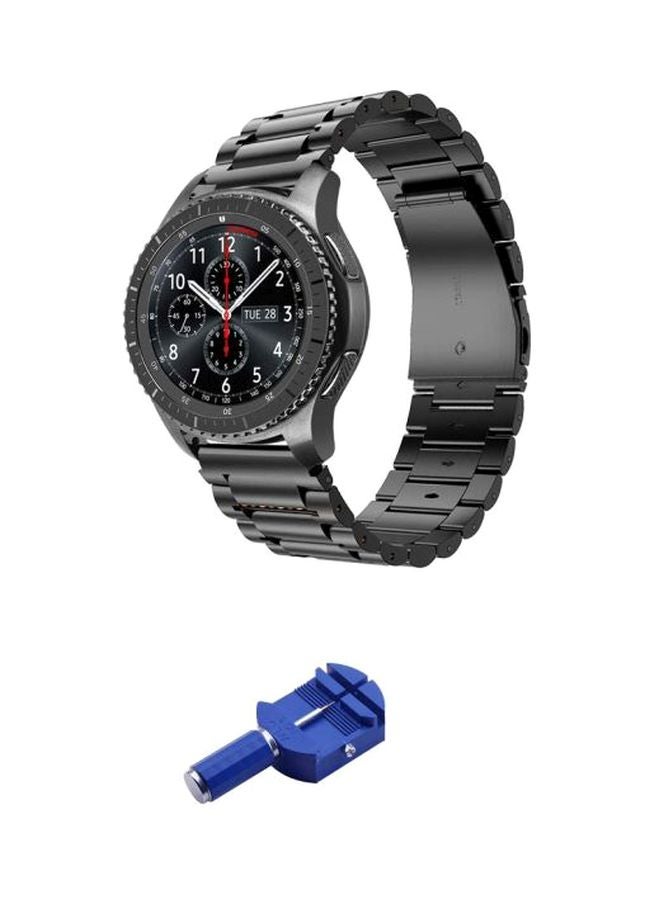 Generic - Replacement Strap For Samsung Gear S3 Frontier/Classic/Galaxy Watch 46mm Black - Image 1