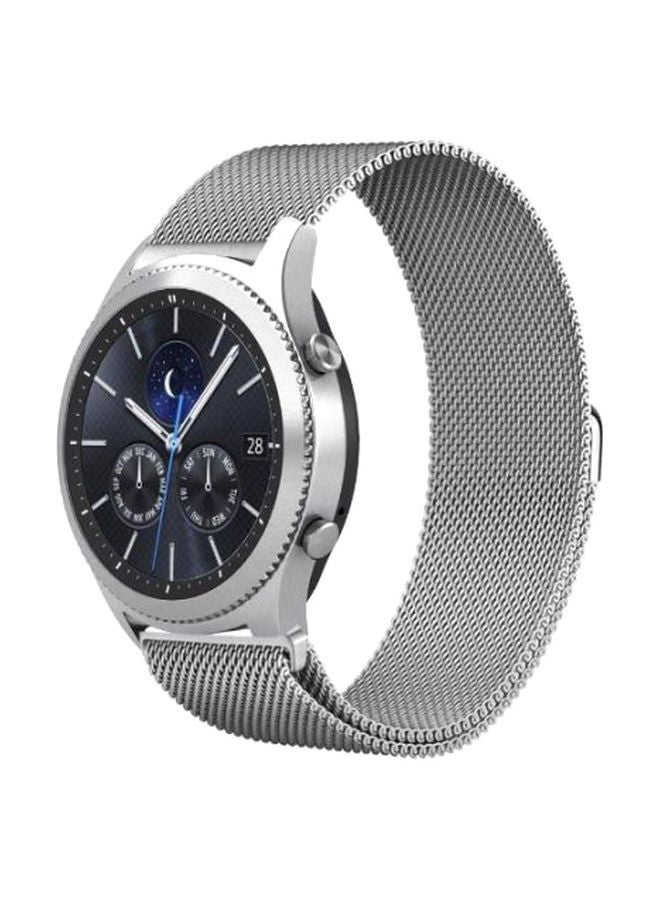 Replacement Band For Samsung Gear S3 46 mm Silver