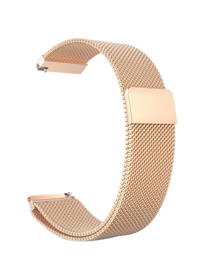 Generic - Replacement Strap For Samsung Gear S3/Gear S3 Frontier/S3 Classic/Galaxy/Moto 360 (2nd Gen) Band 46 mm Gold - Image 1